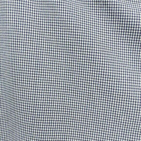 RED VALENTINO Mini Houndstooth Mid Waist Chino White Grey Blue Pants sz 40 - Picture 11 of 11